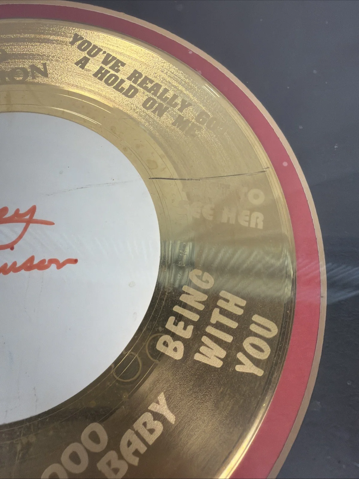 Smokey Robinson HAND-SIGNED "Greatest Hits" Gold Record #11/2500 16x20’’ Framed, image 5