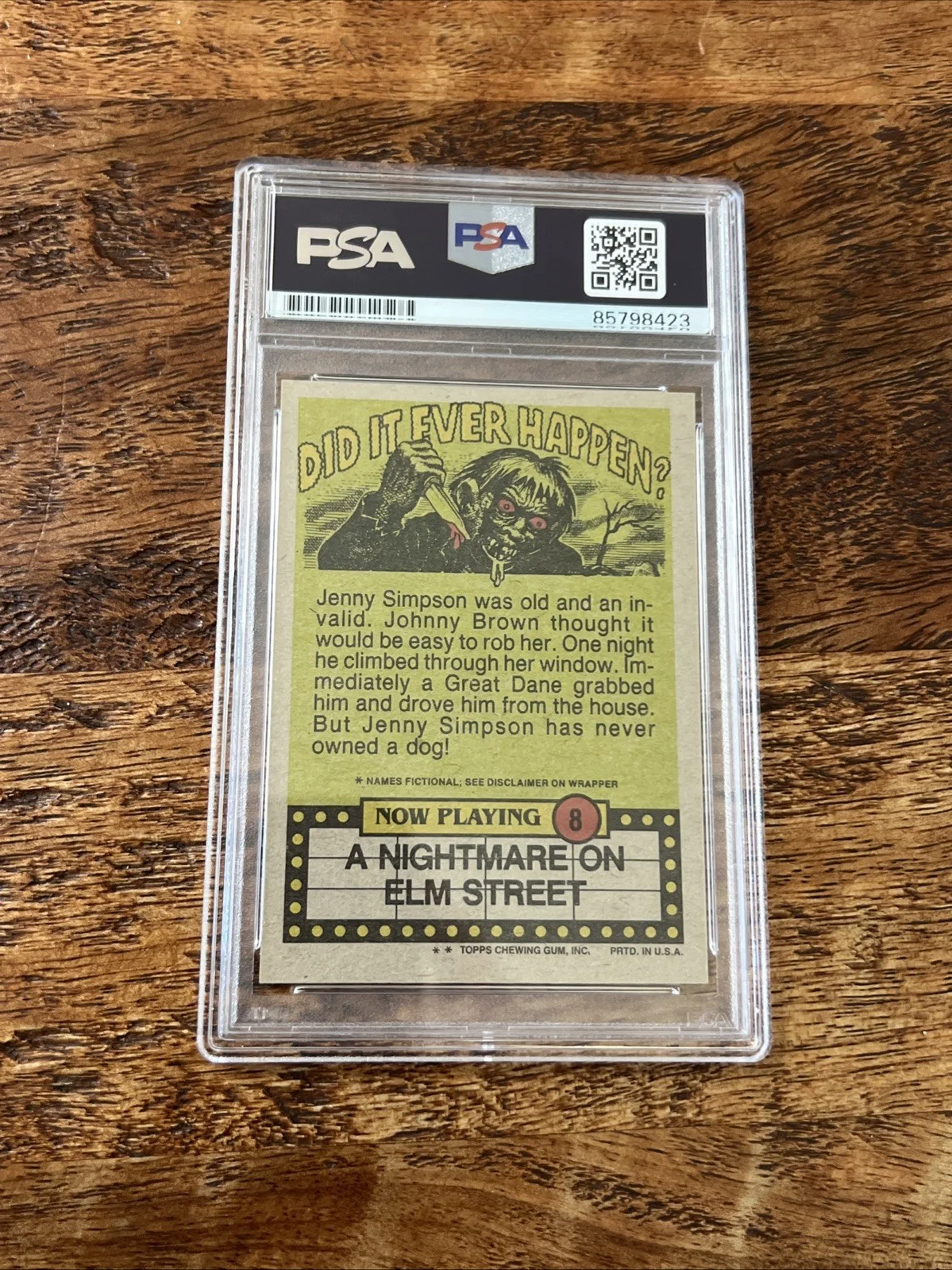 Heather Langenkamp — Heather Langenkamp Signed Topps Card Psa Dna Slab Nightmare On Elm Street Auto, изображение 2