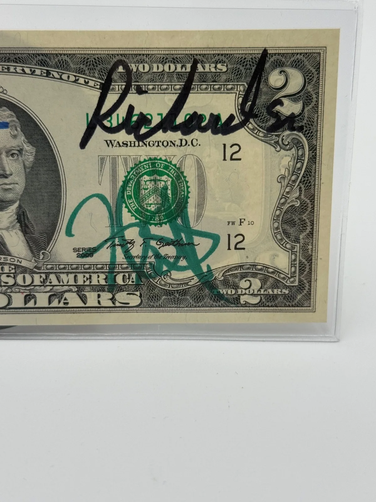 Rick Corey Old man Chumlee — Pawn Stars Autographed $2 Bill Rick Harrison/HOSS Corey/Chumlee/The Old Man JSA, image 4
