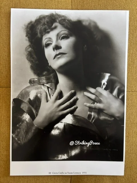 Repro Clipping 1930s GRETA GARBO double sided 8x10 film star 3/6, изображение 2