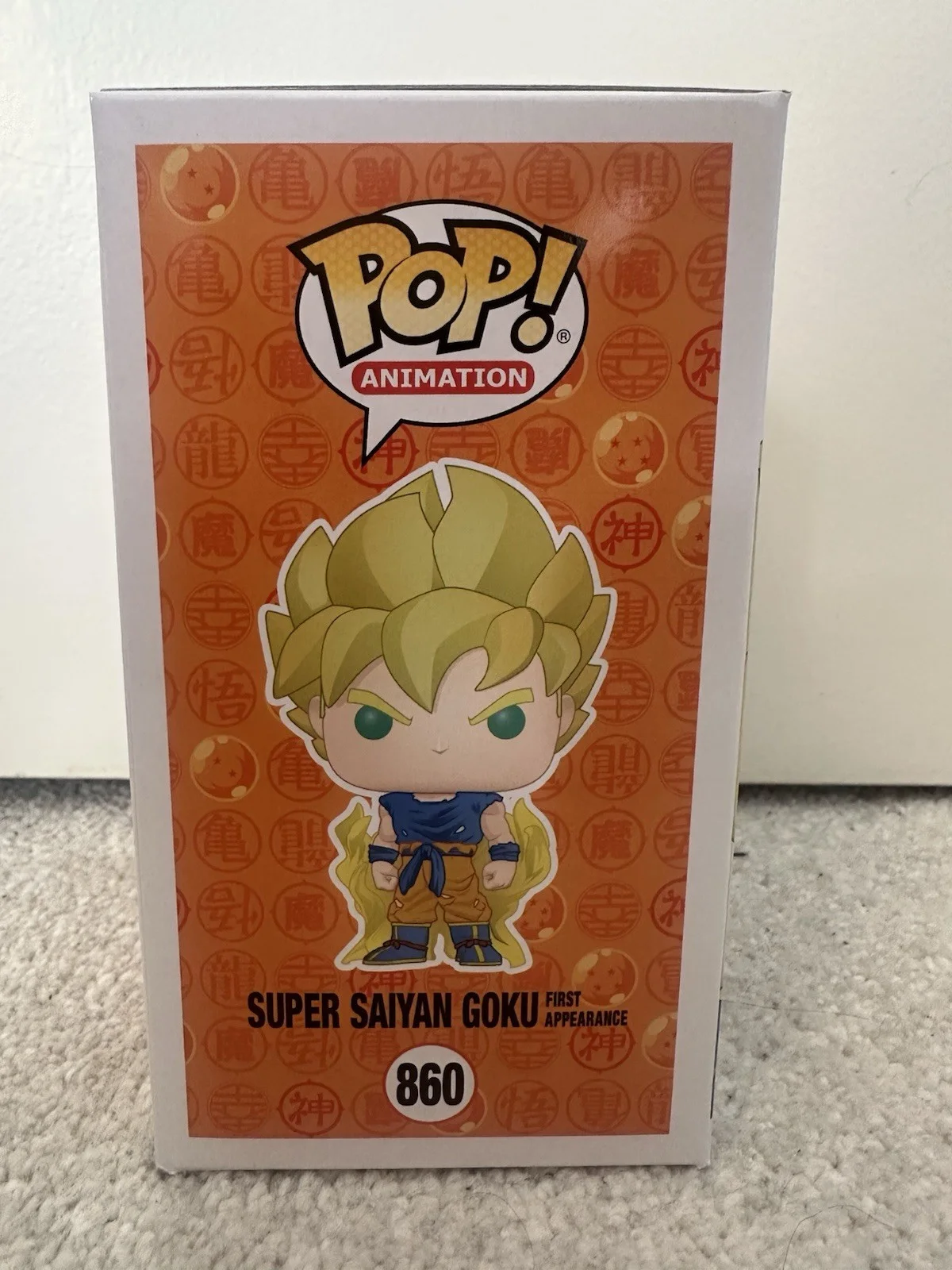 Peter Kelamis — Peter Kelamis autographed w/quote DBZ Super Saiyan Goku, Funko Pop #860 w/COA, изображение 4