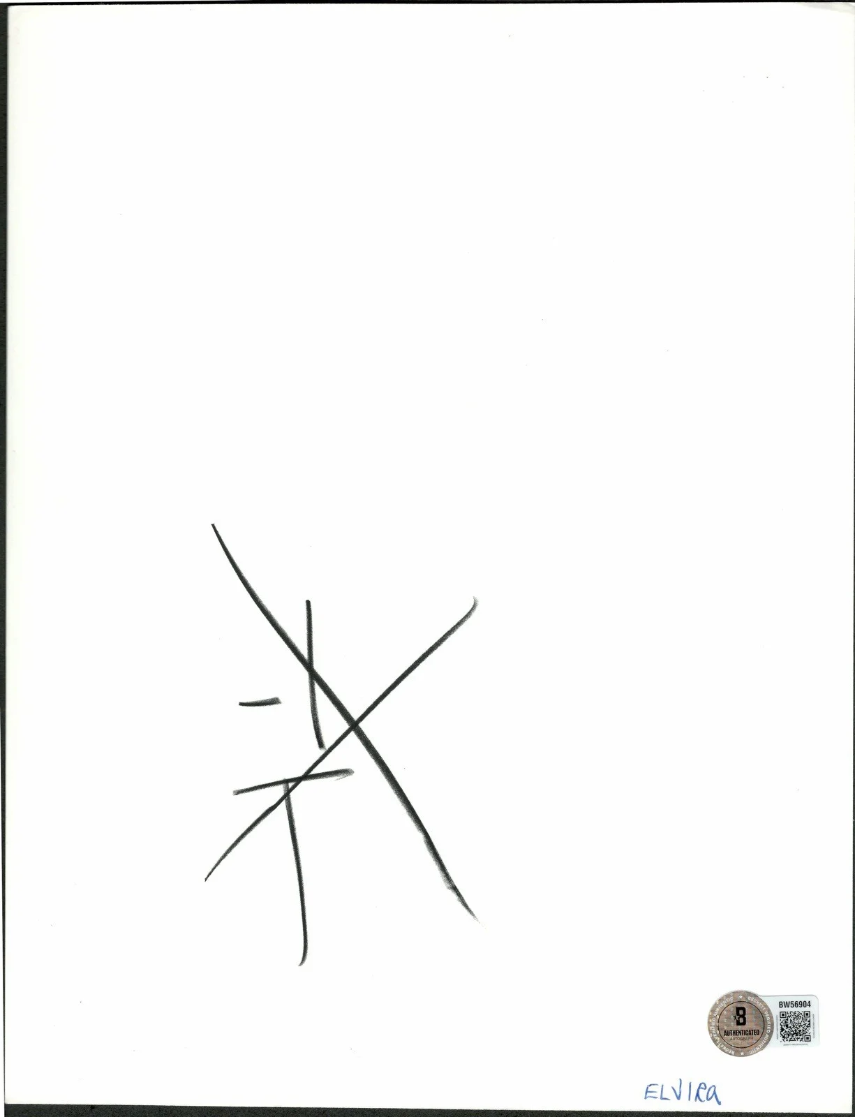 Elvira Vintage Signed Autographed 8x10 Photo Beckett BAS Mistress Of The Dark, изображение 2