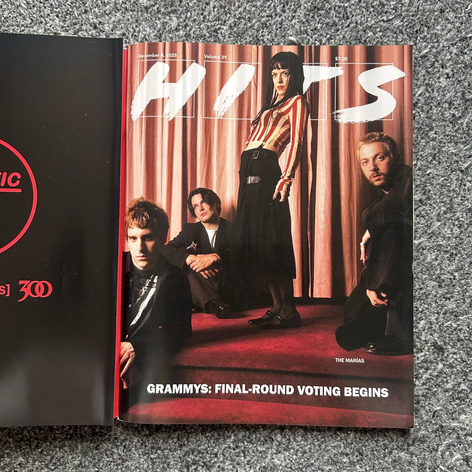 THE MARIAS- HITS MAGAZINE - DEC 8 2025 (US IMPORT UK BASED) Grammys, image 2