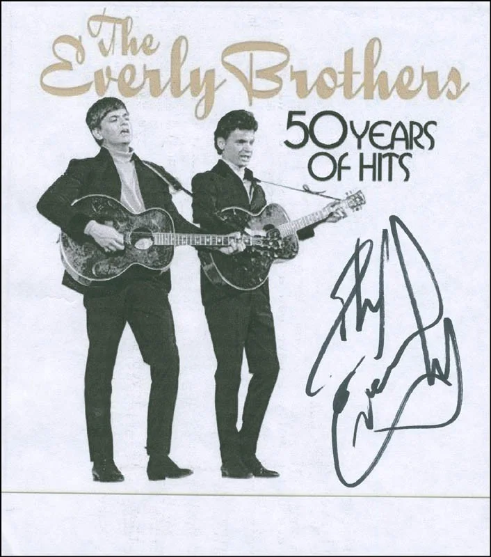 Phil Everly — EVERLY BROTHERS (PHIL EVERLY) - PRINTED PHOTOGRAPH SIGNED IN INK