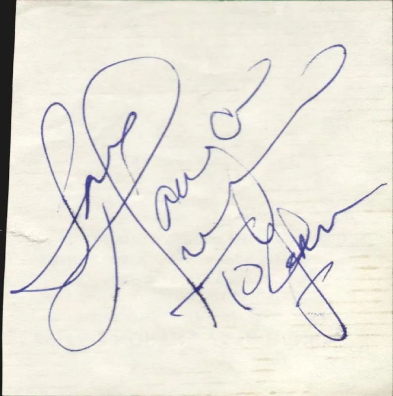 Tanya Tucker — TANYA TUCKER - AUTOGRAPH NOTE SIGNED