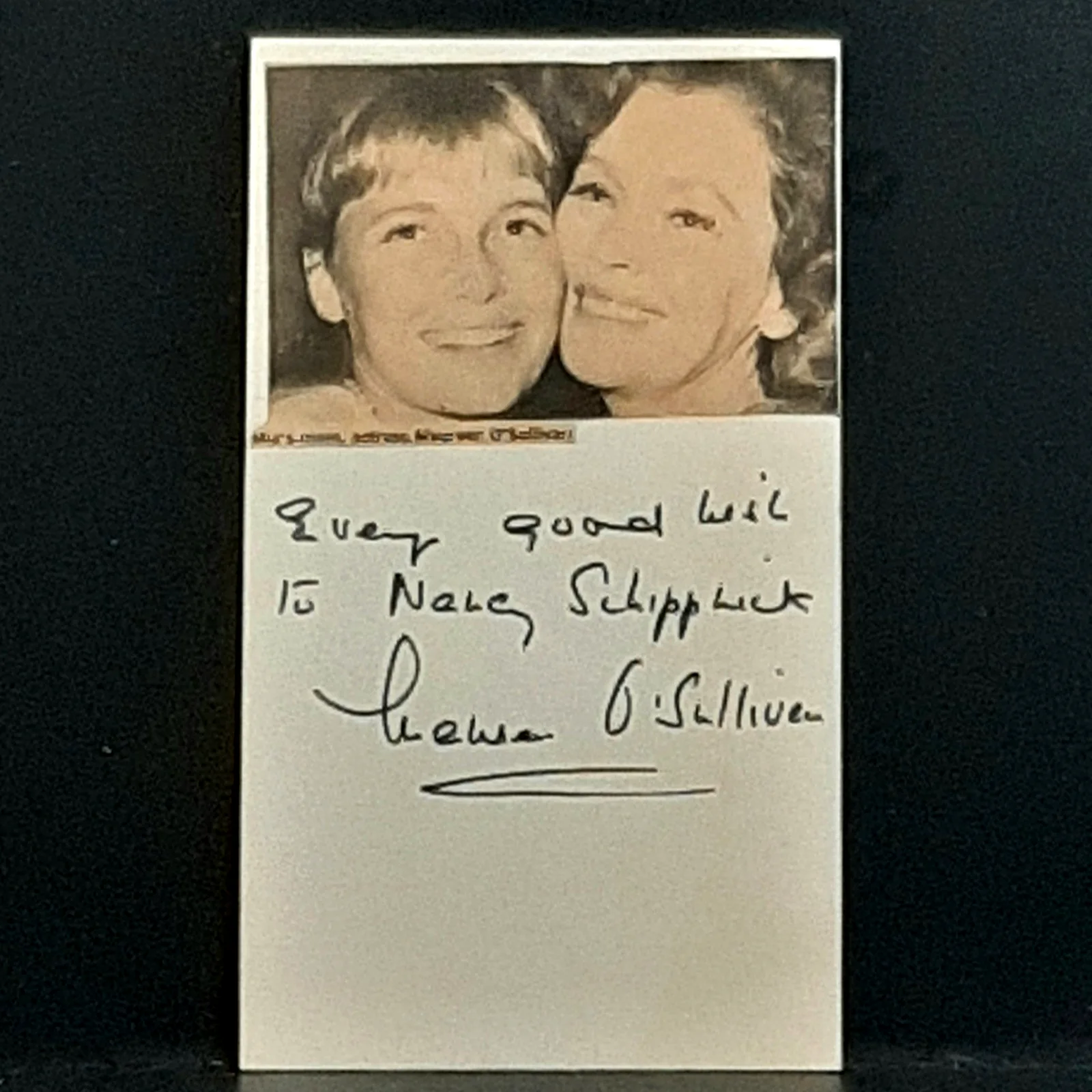 1979 Signed Index Card/Envelope Actress Maureen O'Sullivan Mother to Mia Farrow, изображение 3