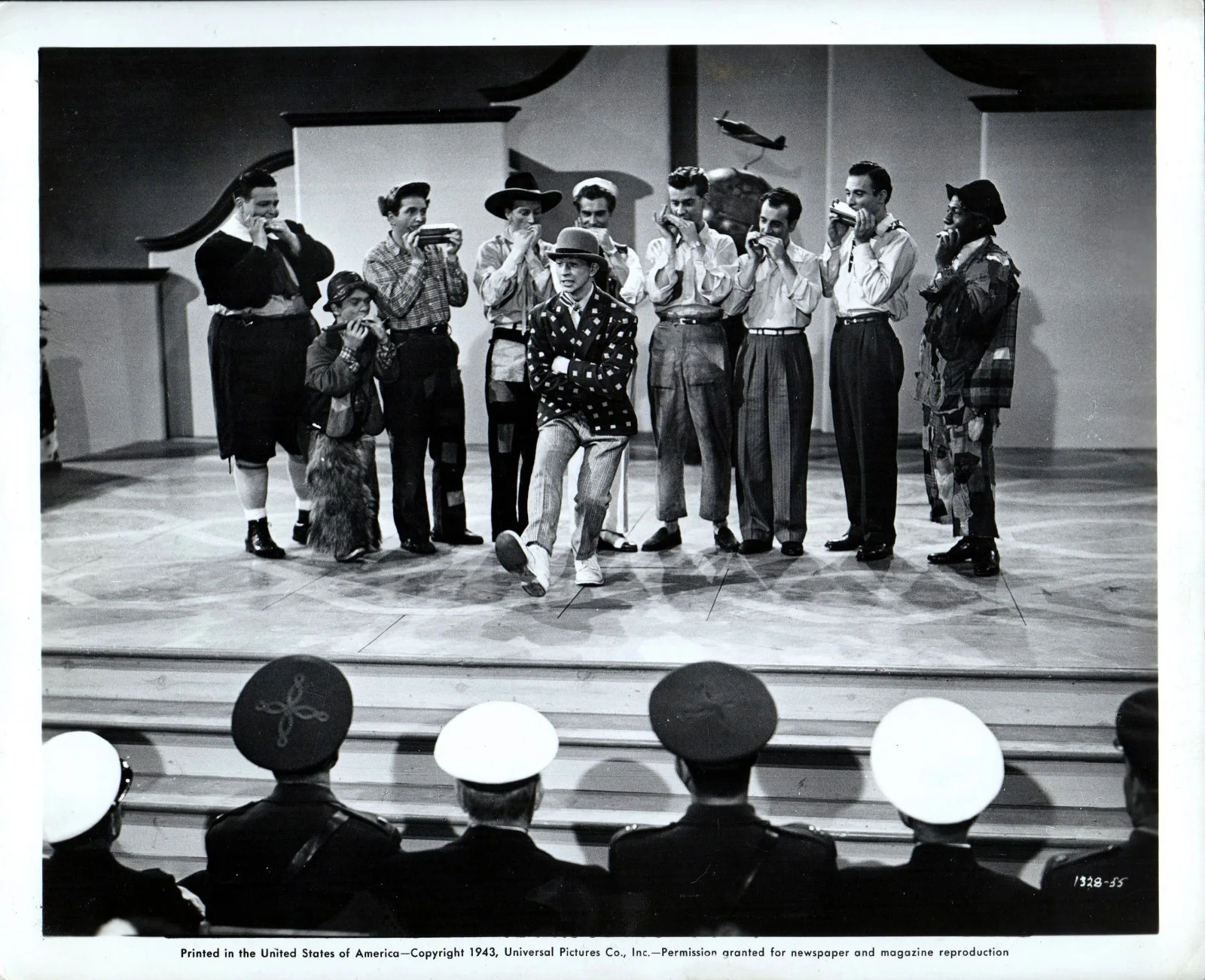 TOP MAN 1943 Donald O'Connor, Borrah Minevitch Rascals 2 10x8 STILLS, image 2