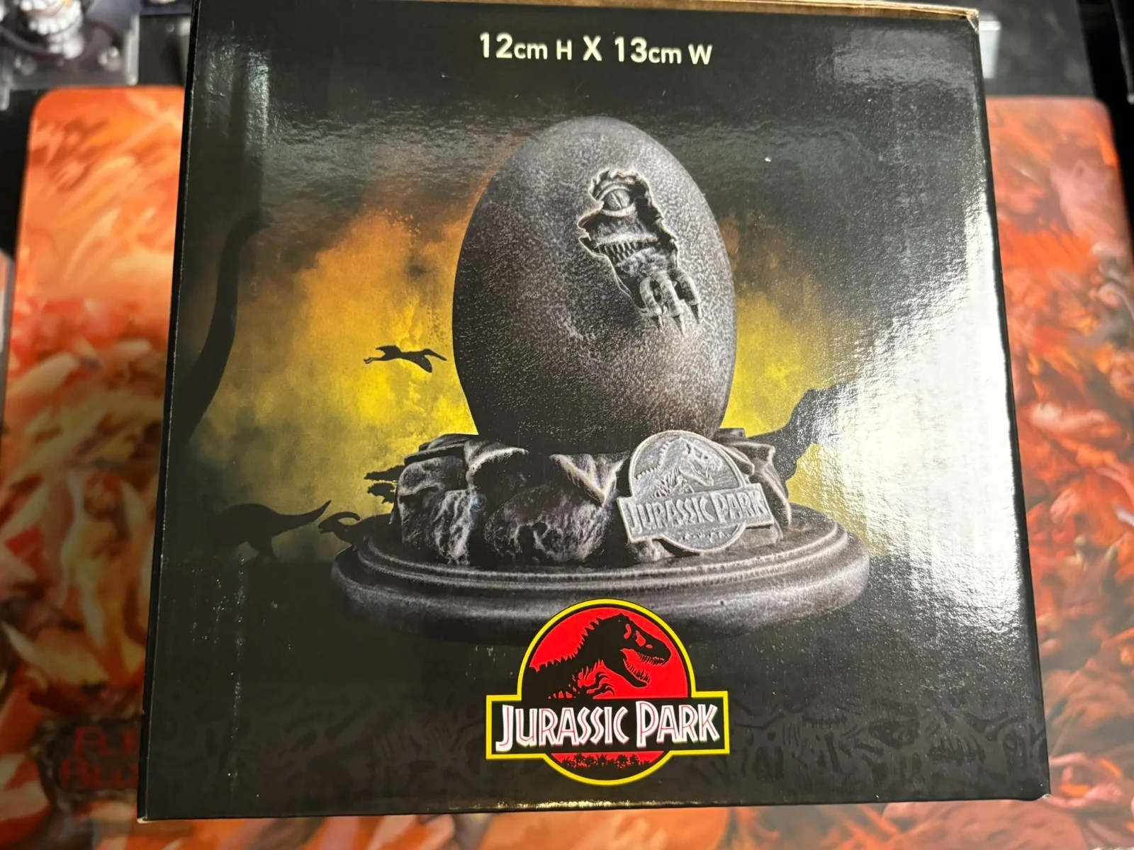 Jurassic Park Velociraptor Egg Statue and Cane Replica Set Official Limited 1993, изображение 5