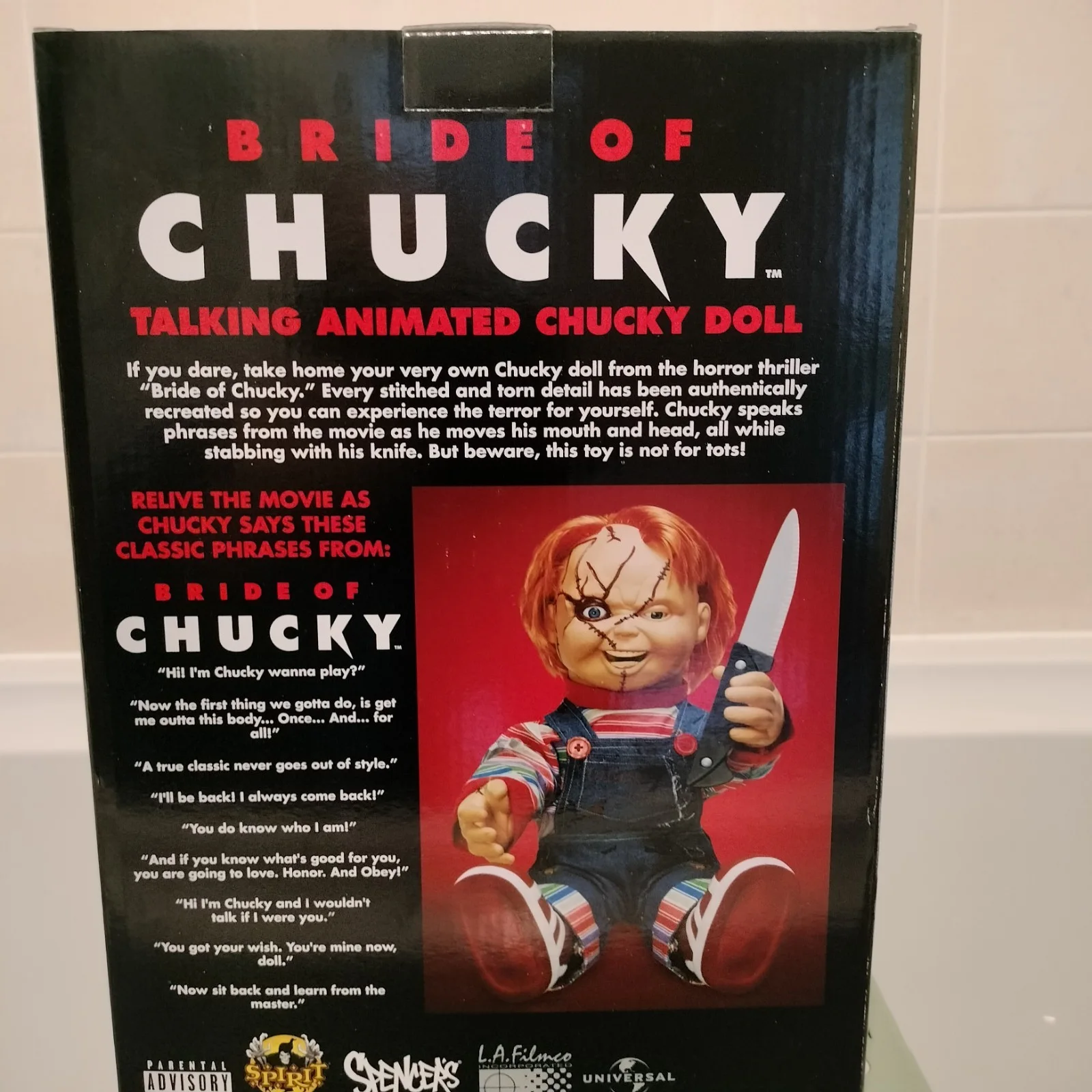 Bride of Chucky Talking Animated Chucky Doll Child's Play 24", image 2