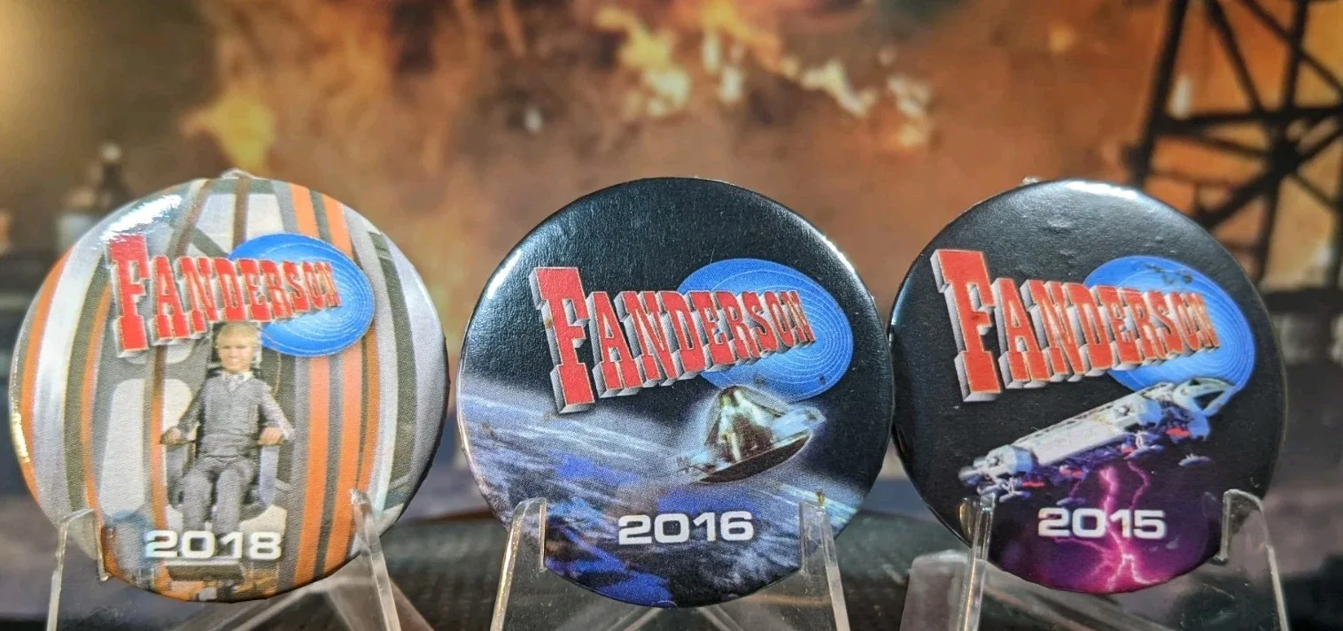 Promotional Gerry Anderson FANDERSON Badges. 18mm. Set Of Three. Gift Boxed., изображение 3
