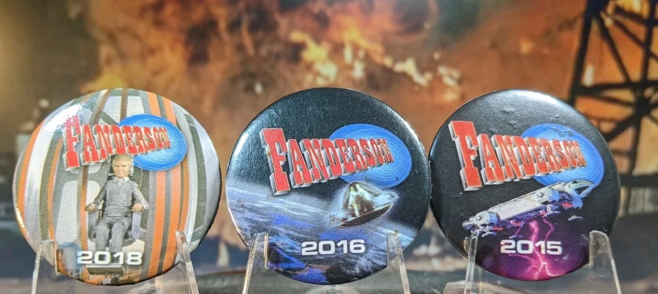 Promotional Gerry Anderson FANDERSON Badges. 18mm. Set Of Three. Gift Boxed., изображение 4
