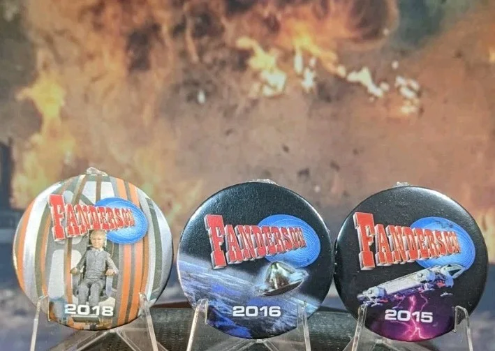 Promotional Gerry Anderson FANDERSON Badges. 18mm. Set Of Three. Gift Boxed., изображение 5