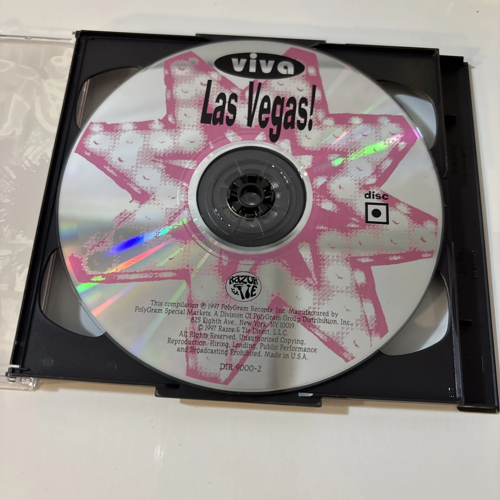 Las Vegas CD 1997 ONLY DISC #1 Of 2-CD Set Sammy Davis - Wayne Newton W Insert, изображение 2