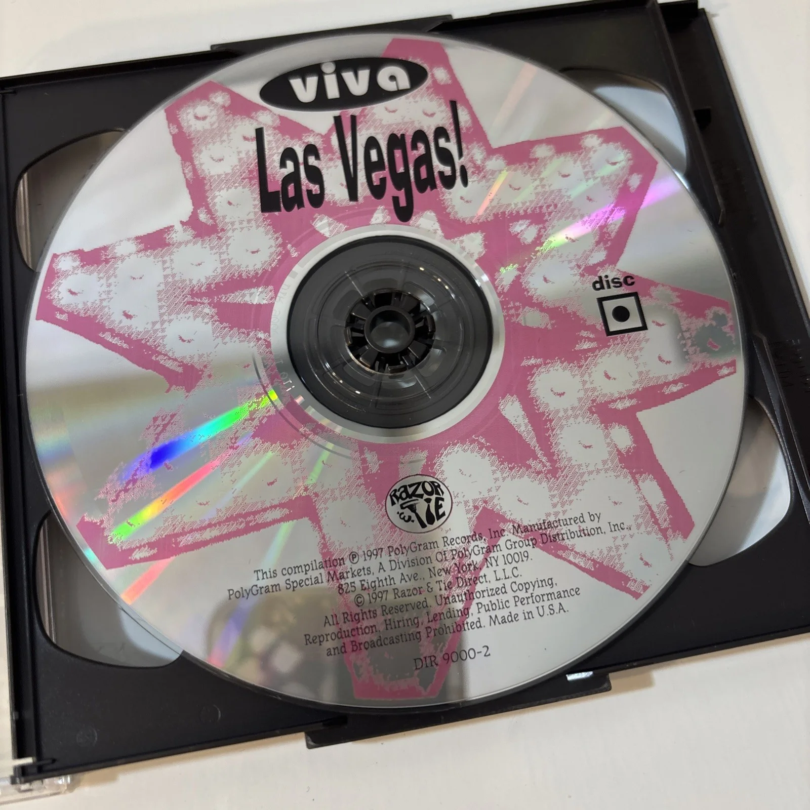 Las Vegas CD 1997 ONLY DISC #1 Of 2-CD Set Sammy Davis - Wayne Newton W Insert, изображение 3