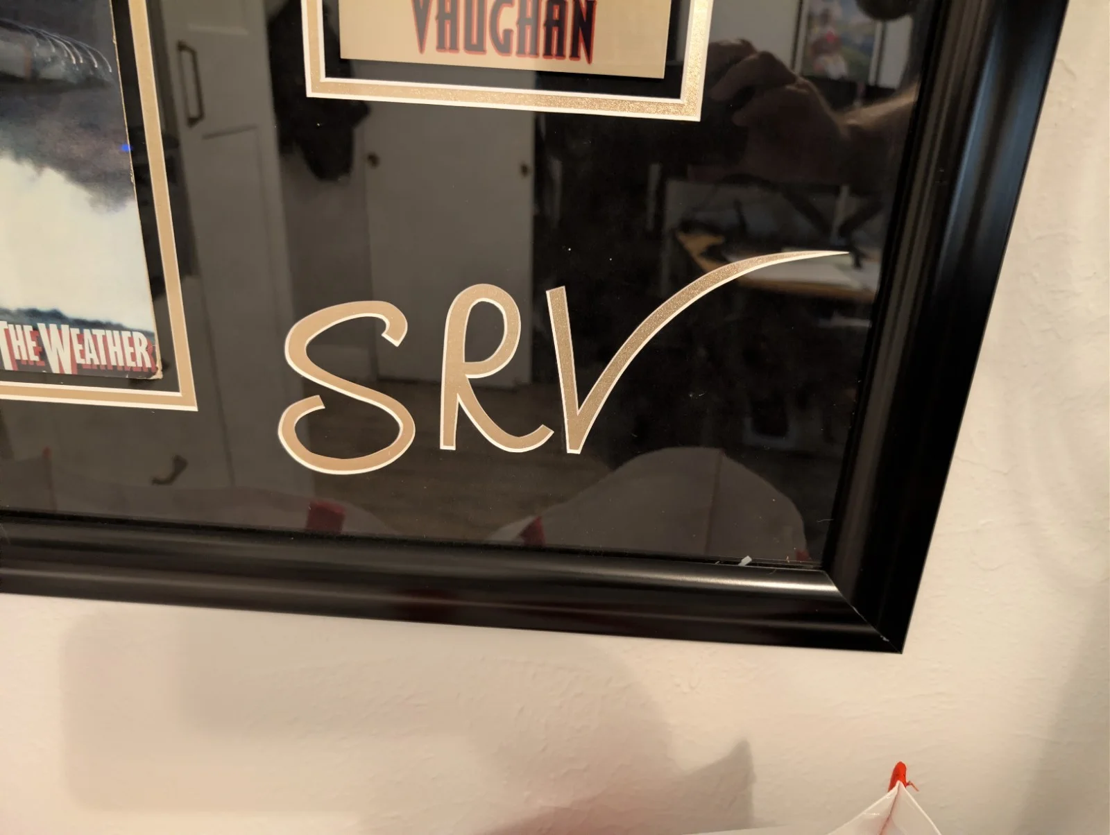 Starbilias Autographed Stevie Ray Vaughan Photo With Album Framed, image 3