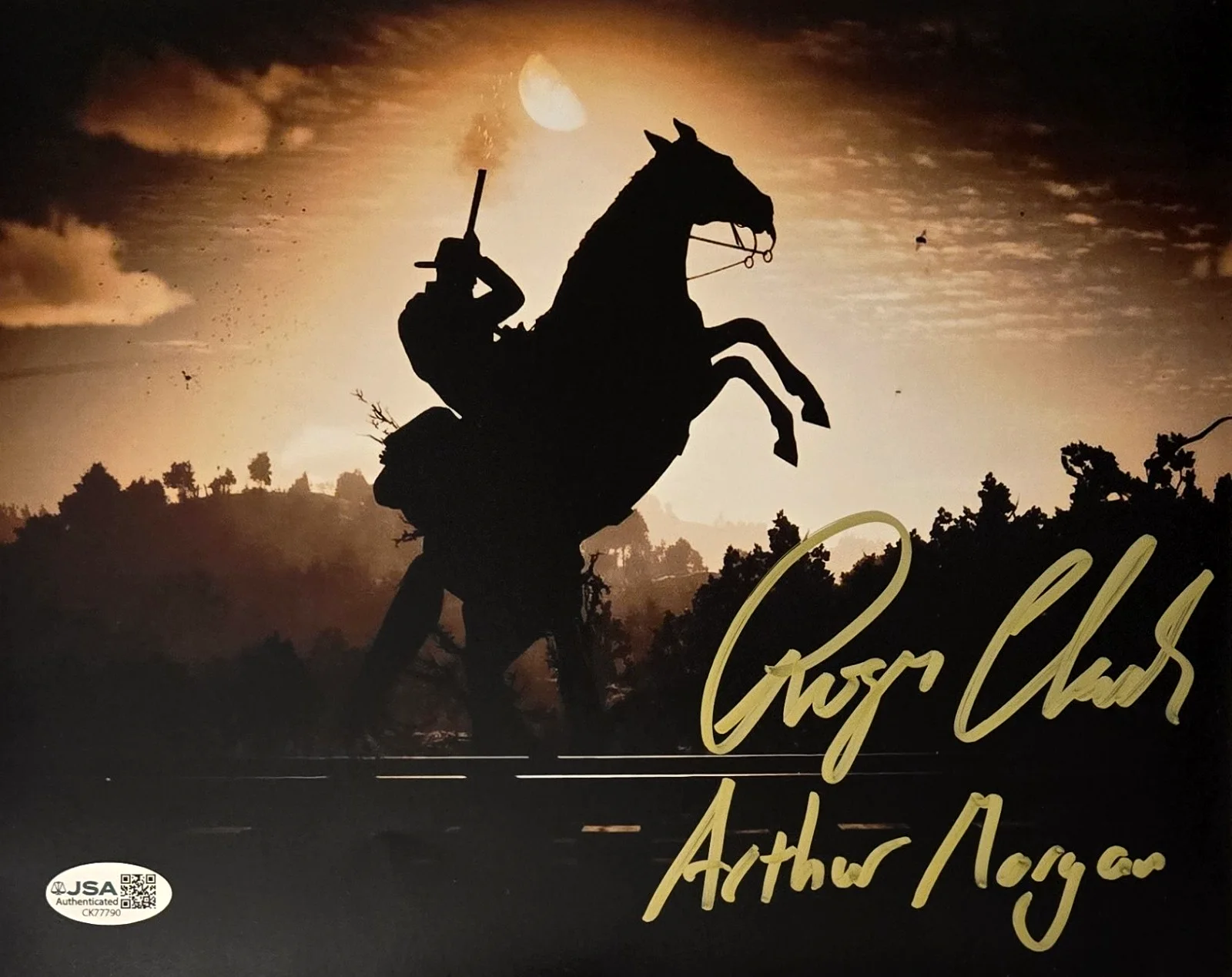 Roger Clark — Arthur Morgan Signed Photo Red Dead Redemption Roger Clark Autograph JSA COA 790