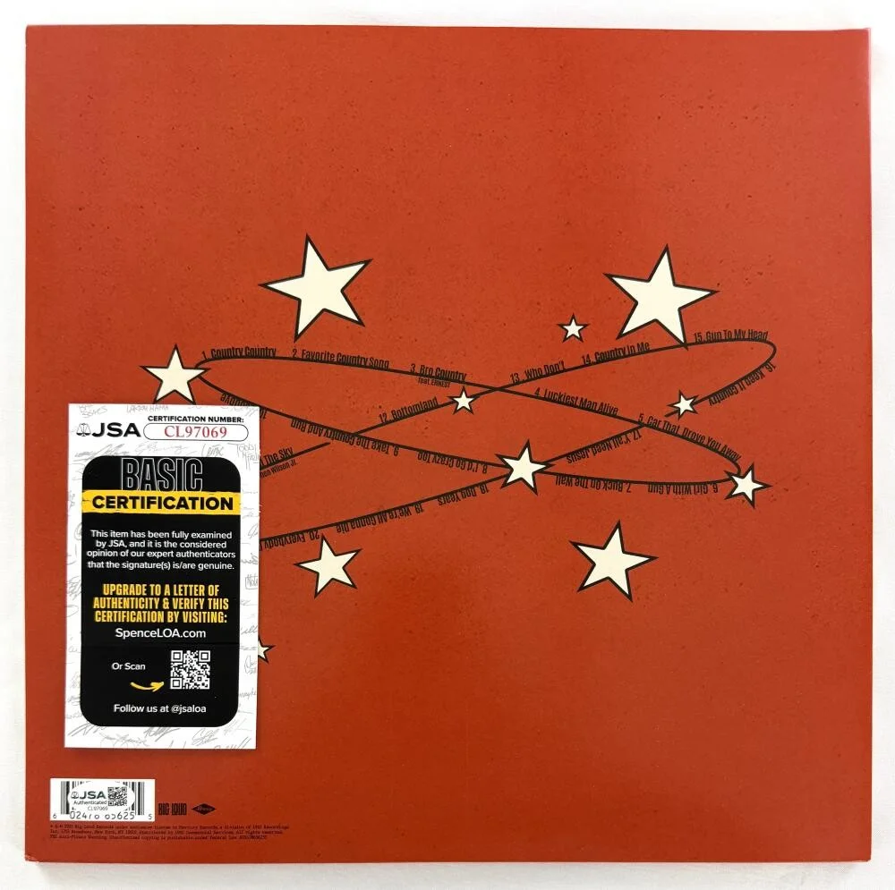 Hardy — Michael Wilson Hardy Signed Autograph Album Vinyl Record - Country! Country! JSA, изображение 2