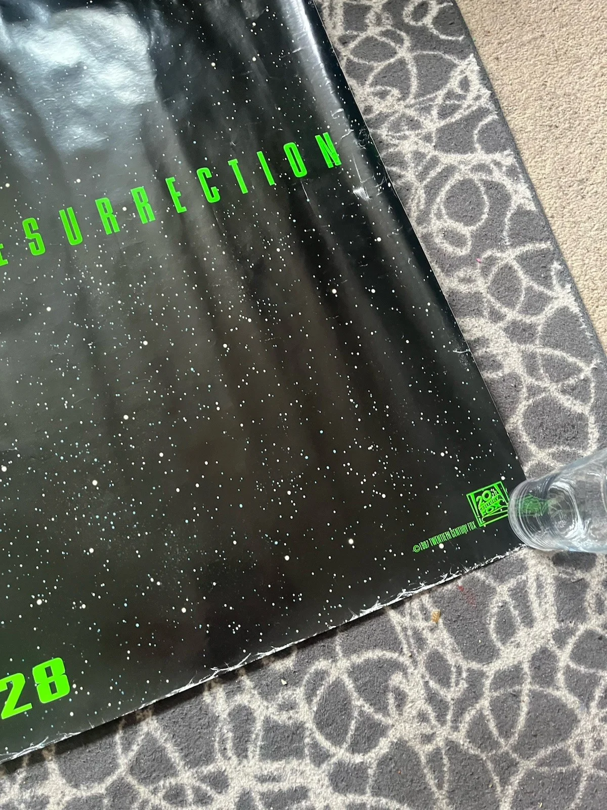 Alien Resurrection Uk Quad Cinema Poster Rolled Not Folded, image 3