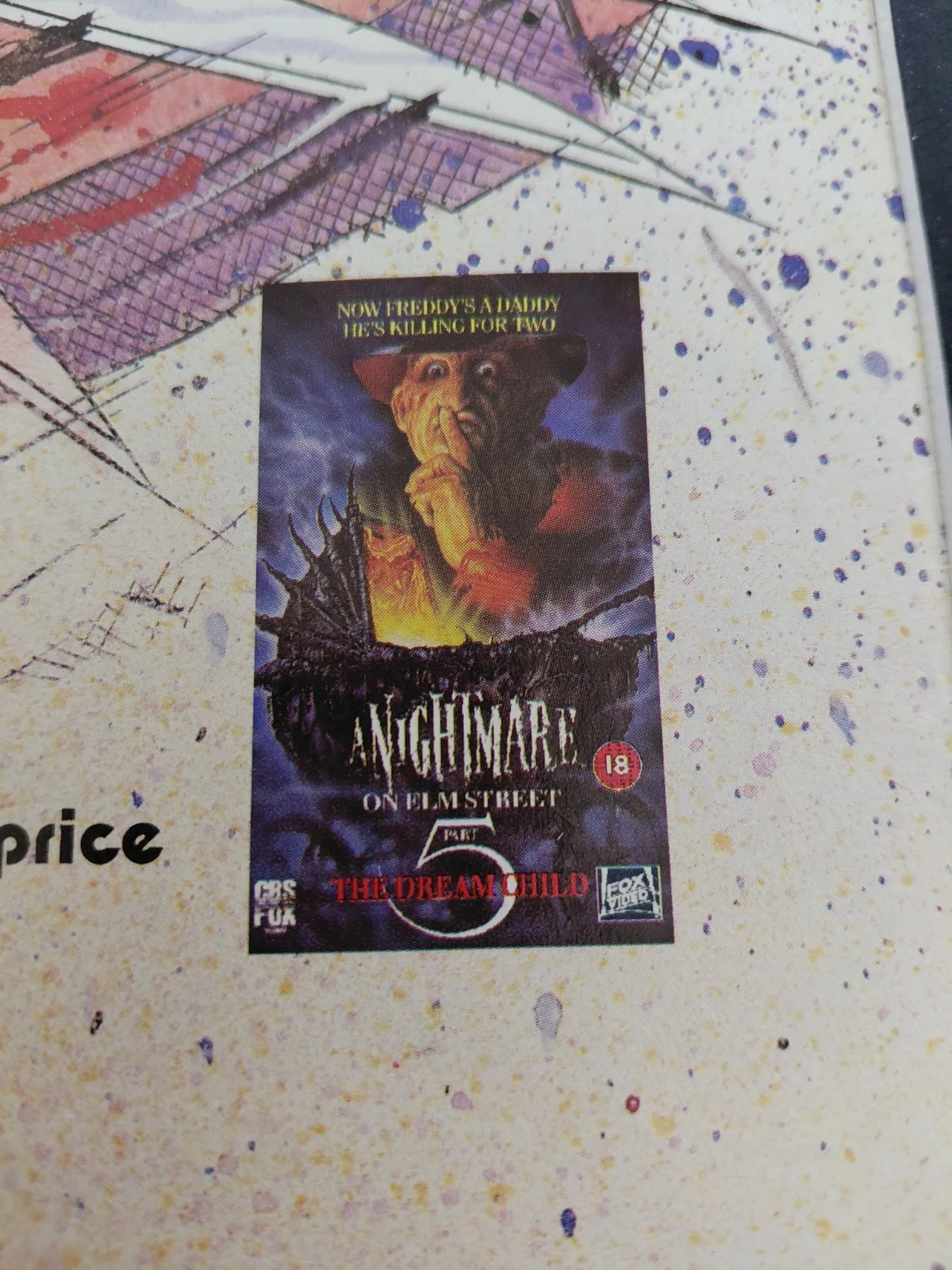 Nightmare On Elm Street 5 Promo Original VHS Advert Mounted 14x11", image 3