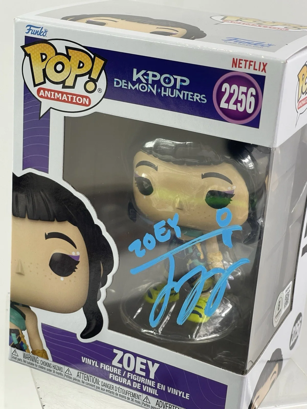 Ji-young Yoo — Ji-young Yoo Signed Zoey KPop Demon Hunters 2256 Funko Beckett COA (#1), изображение 2