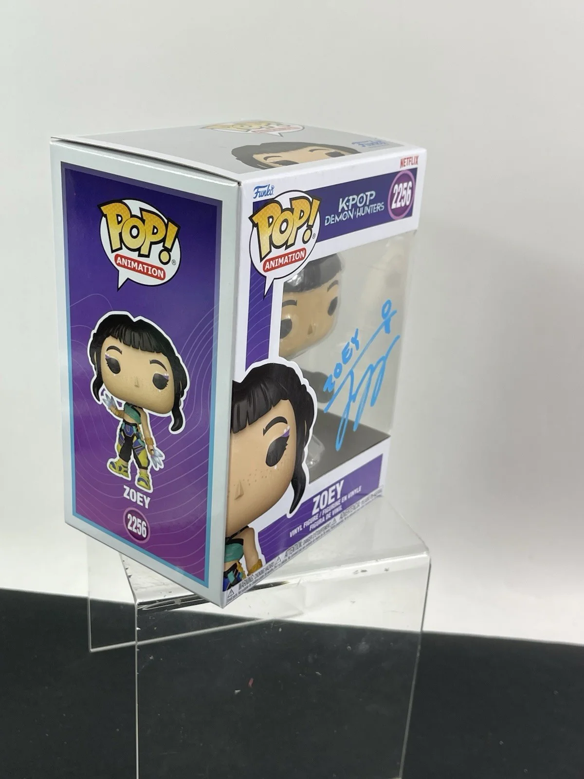Ji-young Yoo — Ji-young Yoo Signed Zoey KPop Demon Hunters 2256 Funko Beckett COA (#1), изображение 5