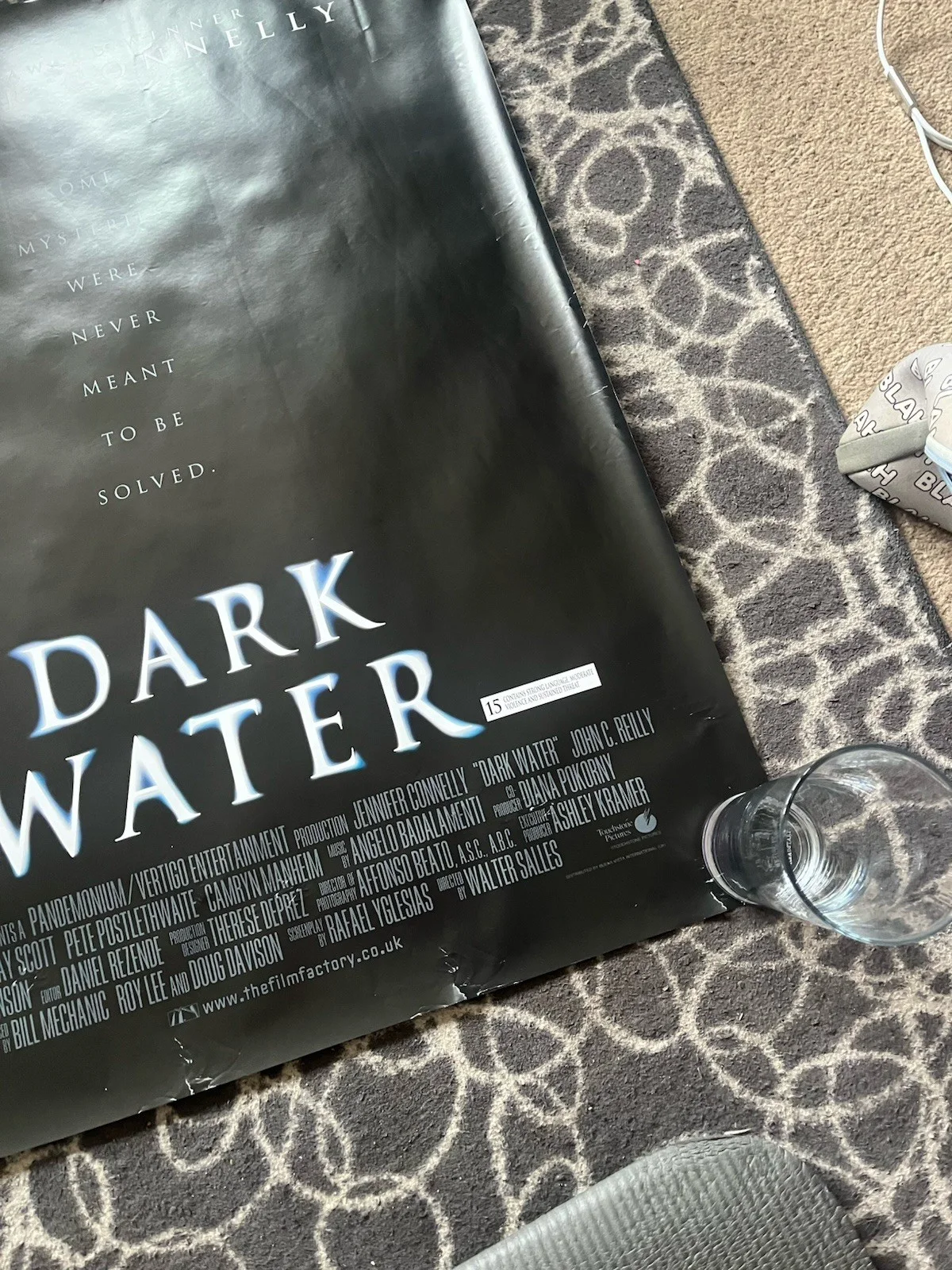 Dark Water UK Quad Cinema Poster Rolled Not Folded, image 2