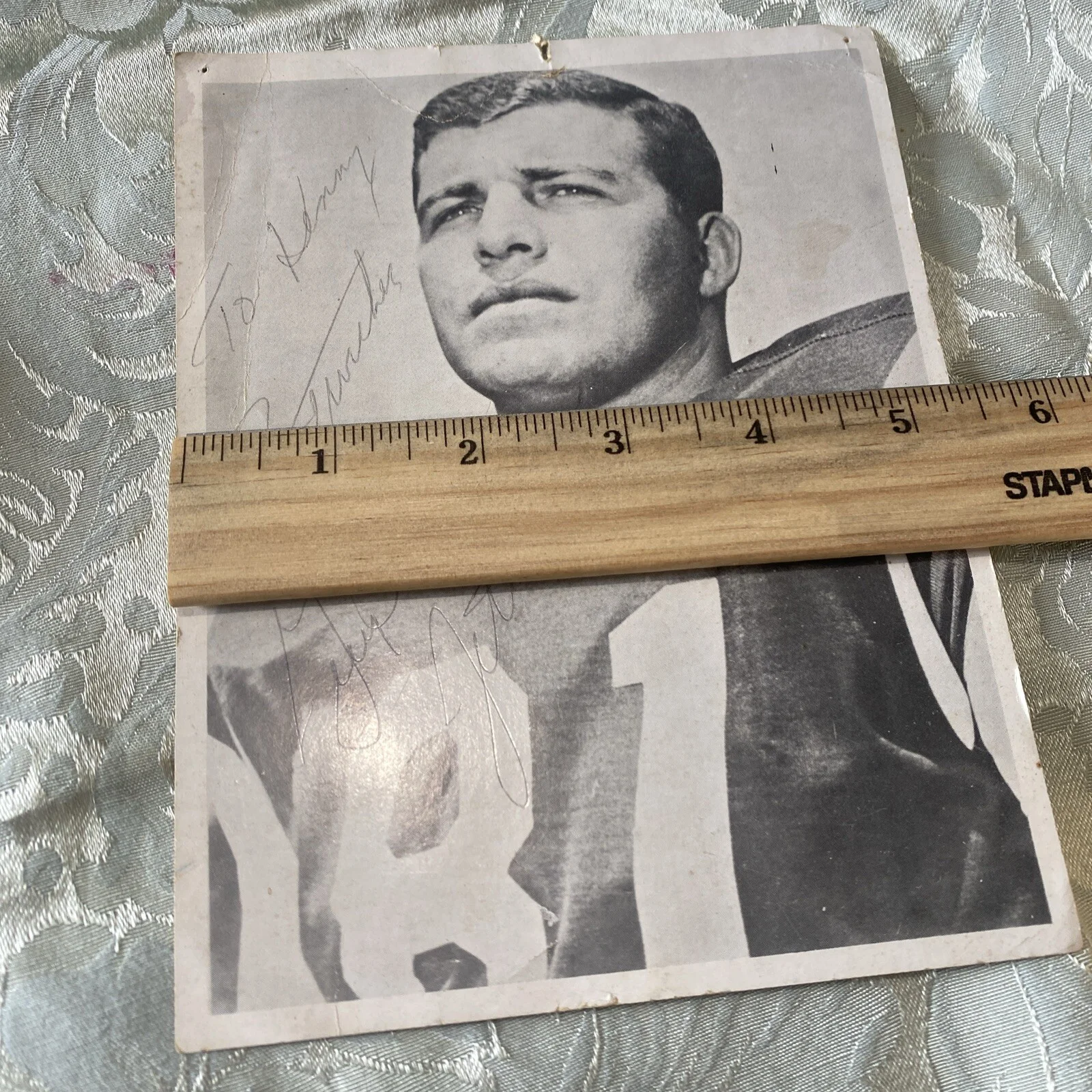 Jerry Philbin — Jerry Philbin Signed Autograph Picture defensive end of the Ny jets, image 4