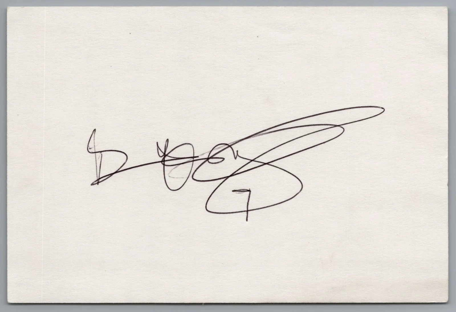 Brian McKnight — Brian McKnight Signed 4x6 Index Card R&B Singer Autographed