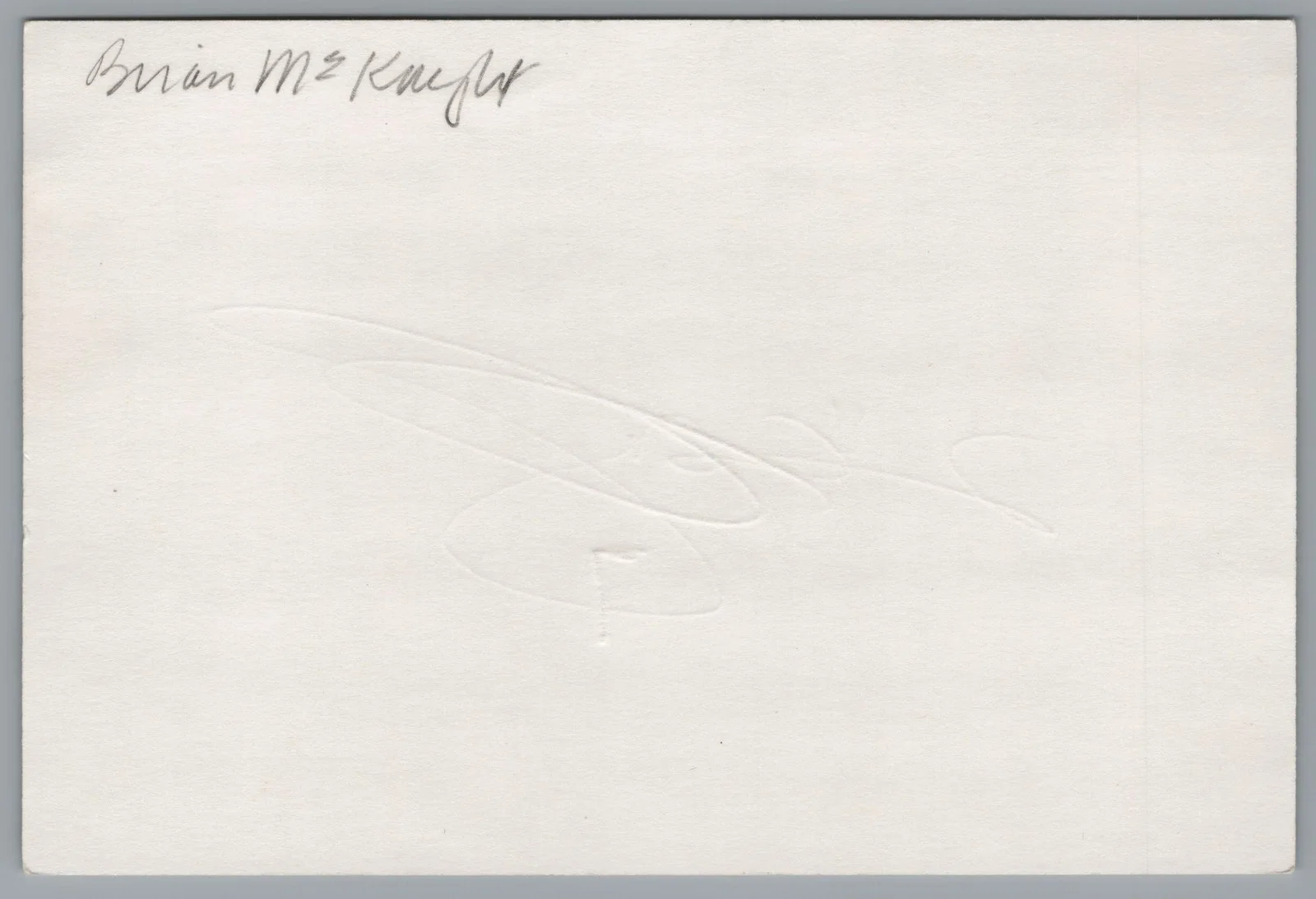 Brian McKnight — Brian McKnight Signed 4x6 Index Card R&B Singer Autographed, image 2