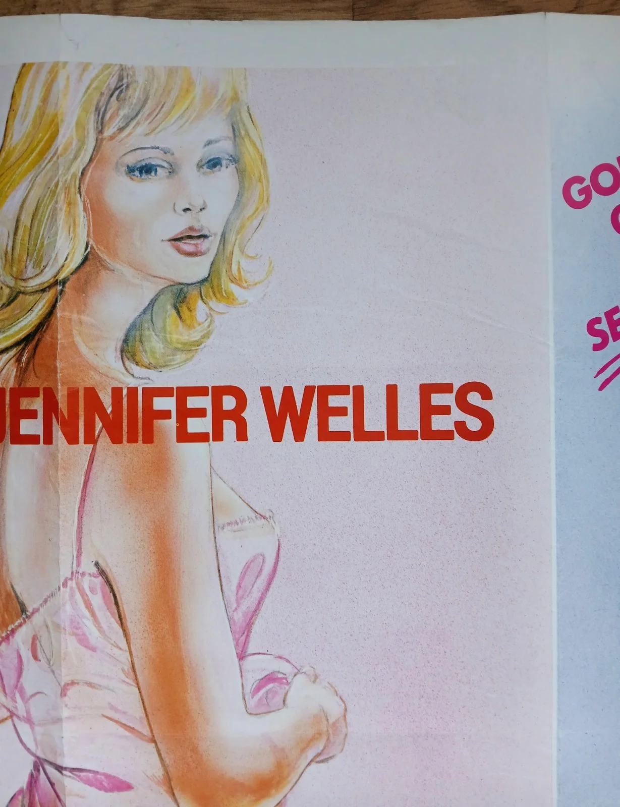 BLONDE VELVET / ORIENTAL BLUE (1976,75) original quad poster - sexploitation, изображение 3