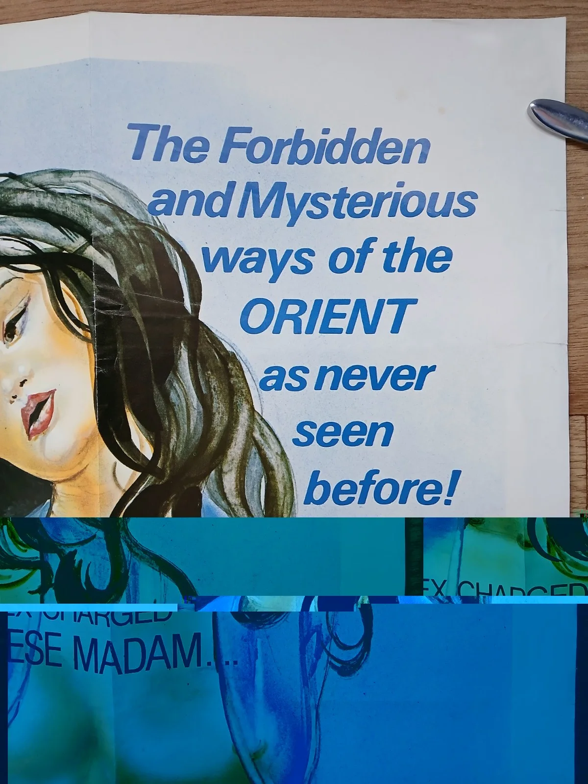 BLONDE VELVET / ORIENTAL BLUE (1976,75) original quad poster - sexploitation, изображение 5