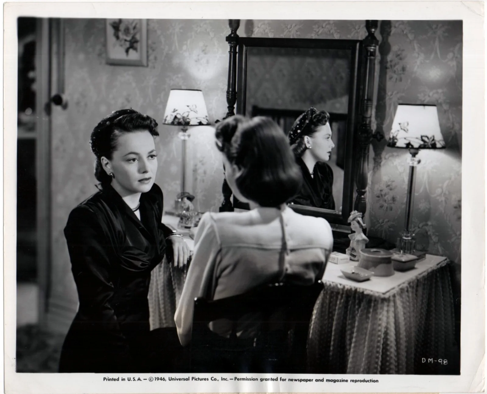 DARK MIRROR 1946 OLIVIA DE HAVILLAND Split Screen Photography 4 10x8 STILLS, изображение 4