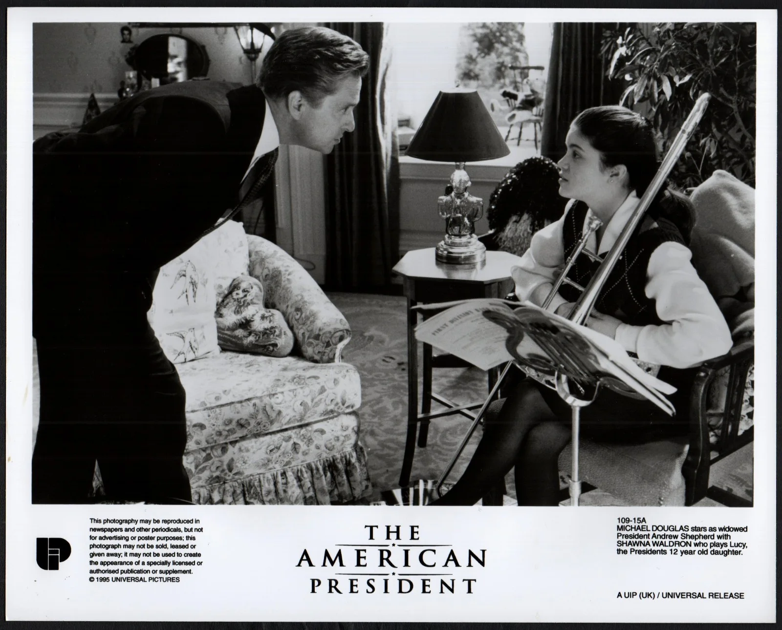 AMERICAN PRESIDENT 1995 Michael Douglas, Annette Bening 5 10x8 STILLS, изображение 3