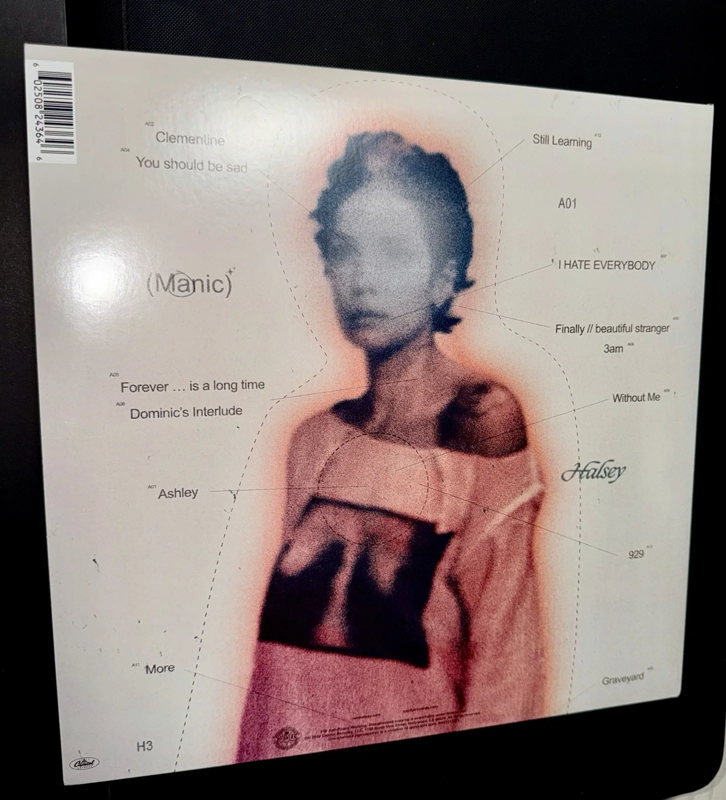 Halsey Manic Signed Vinyl PHOTO PROOF Autographed, image 3