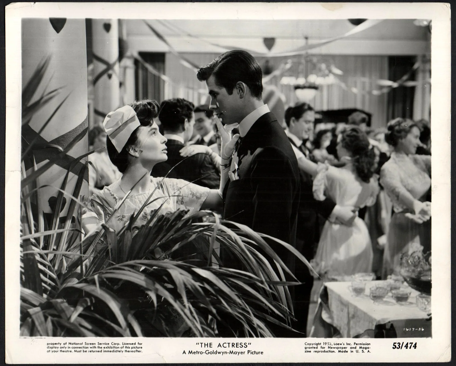 ACTRESS 1953 Jean Simmons, Anthony Perkins, Spencer Tracy 3 10x8 STILLS, изображение 2