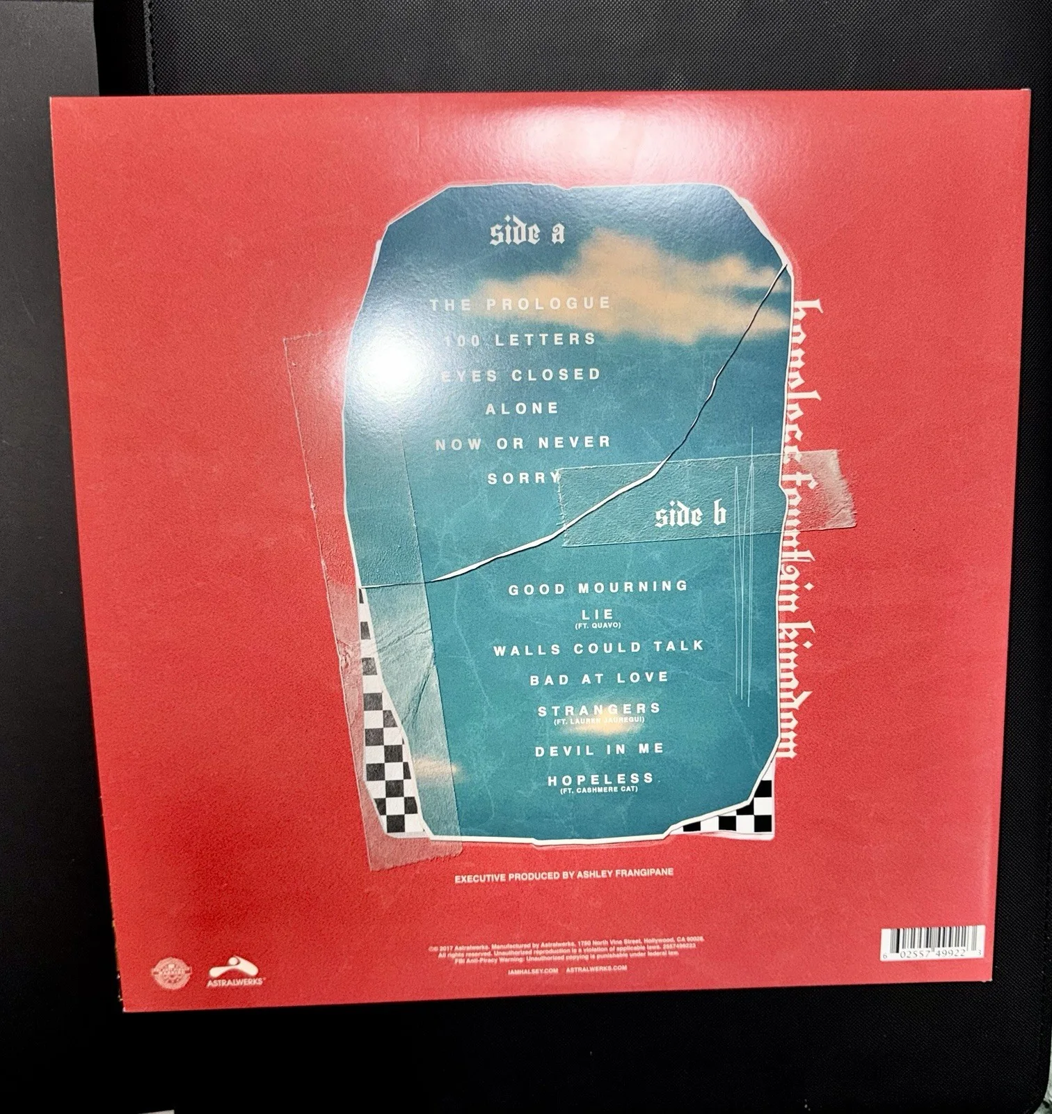 Halsey Hopeless Fountain Kingdom Signed Vinyl PHOTO PROOF, изображение 3