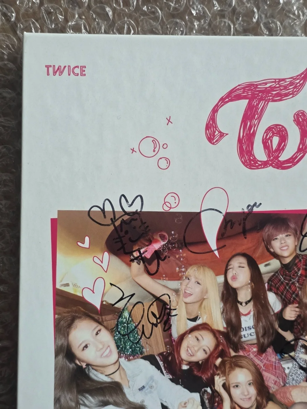 Jyp Twice Promo Sticker TWICE THE STORY BEGINS Album Autographed Hand Signed, изображение 5