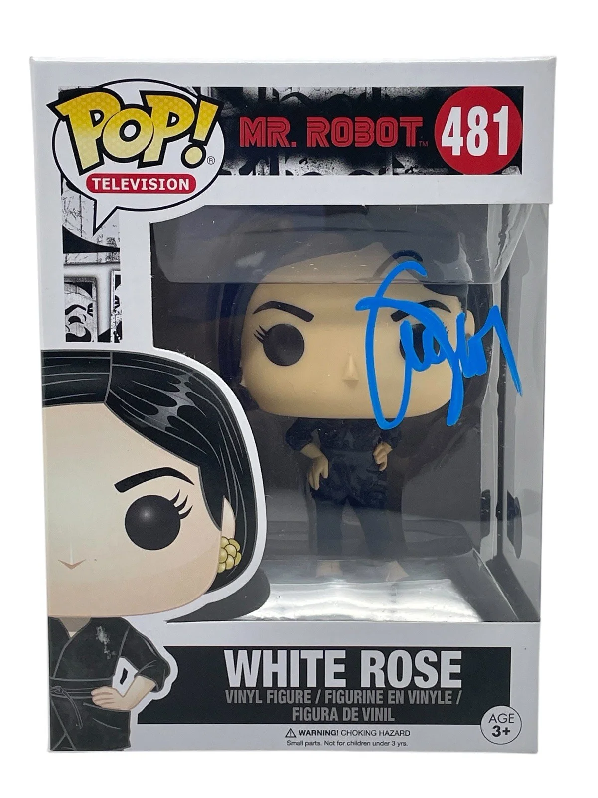 BD Wong — BD Wong Signed Mr. Robot White Rose Funko Pop #481 Autograph Figure Beckett COA