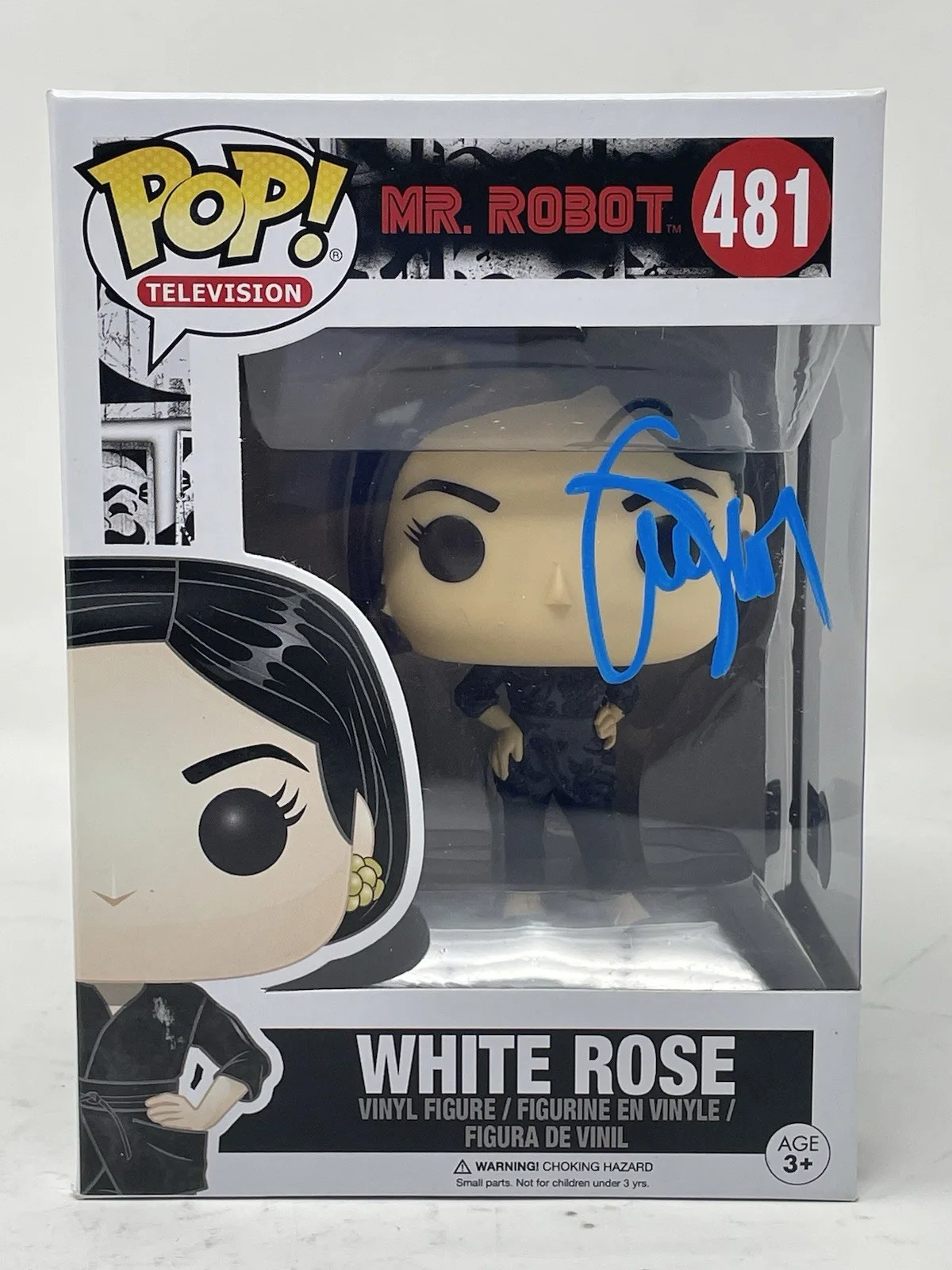 BD Wong — BD Wong Signed Mr. Robot White Rose Funko Pop #481 Autograph Figure Beckett COA, изображение 2