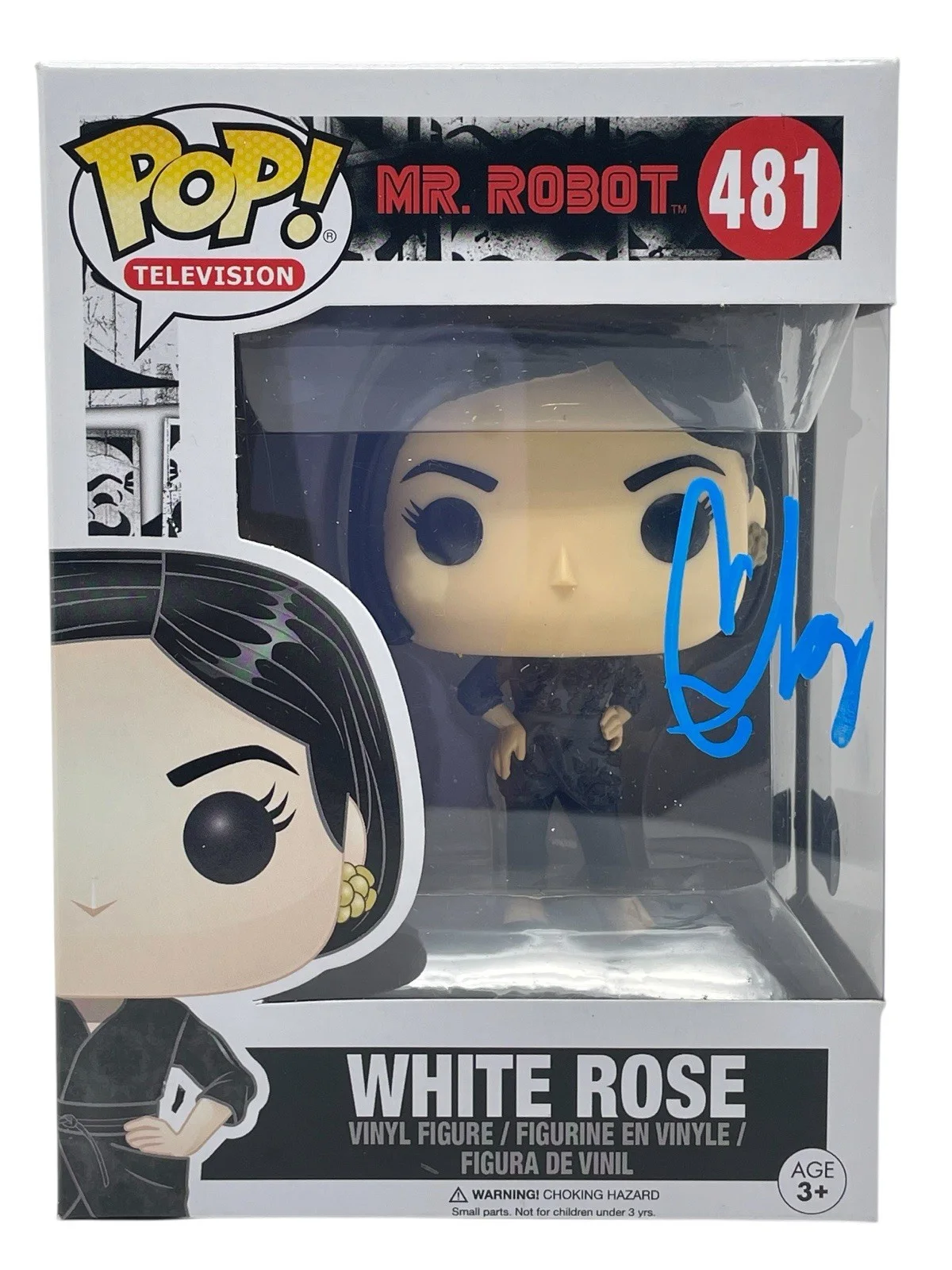 BD Wong — BD Wong Signed Mr. Robot White Rose Funko Pop #481 Autograph Figure Beckett COA