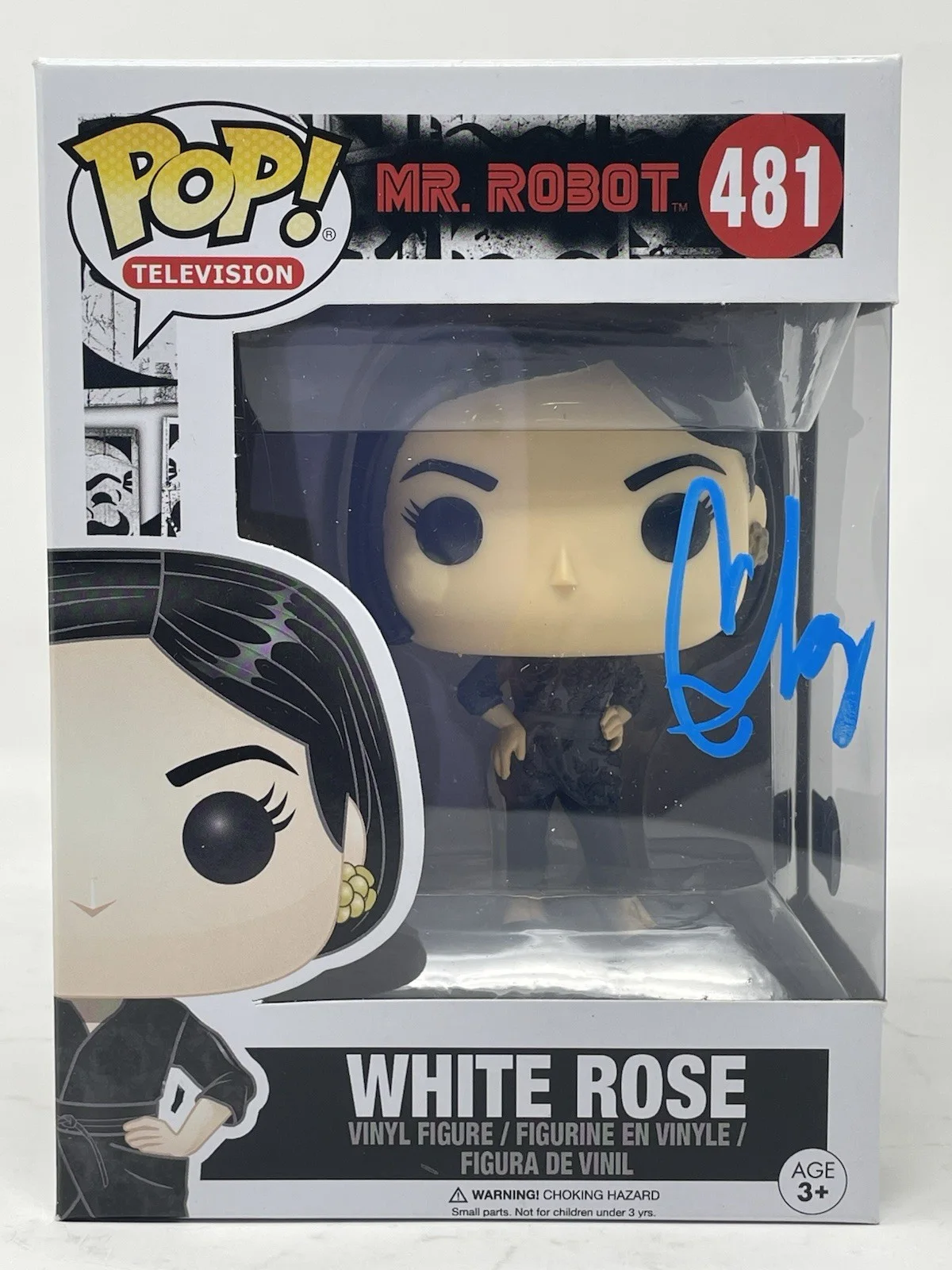 BD Wong — BD Wong Signed Mr. Robot White Rose Funko Pop #481 Autograph Figure Beckett COA, изображение 4