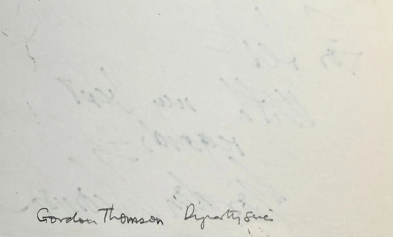 Gordon Thomson — GORDON THOMSON Signed Autographed 3x5 INDEX CARD VIRUS Adam Carrington DYNASTY, image 2