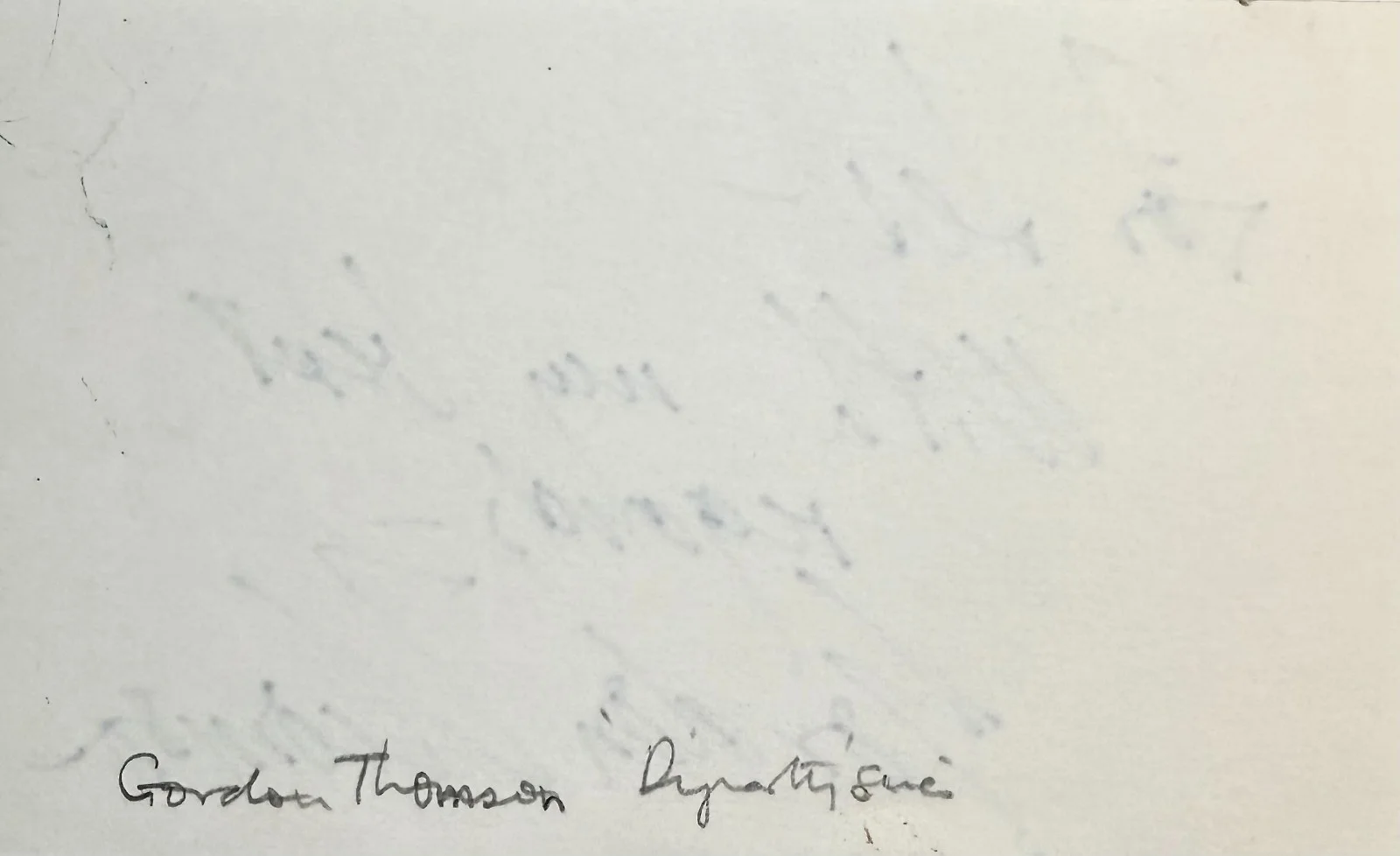 Gordon Thomson — GORDON THOMSON Signed Autographed 3x5 INDEX CARD VIRUS Adam Carrington DYNASTY, image 4
