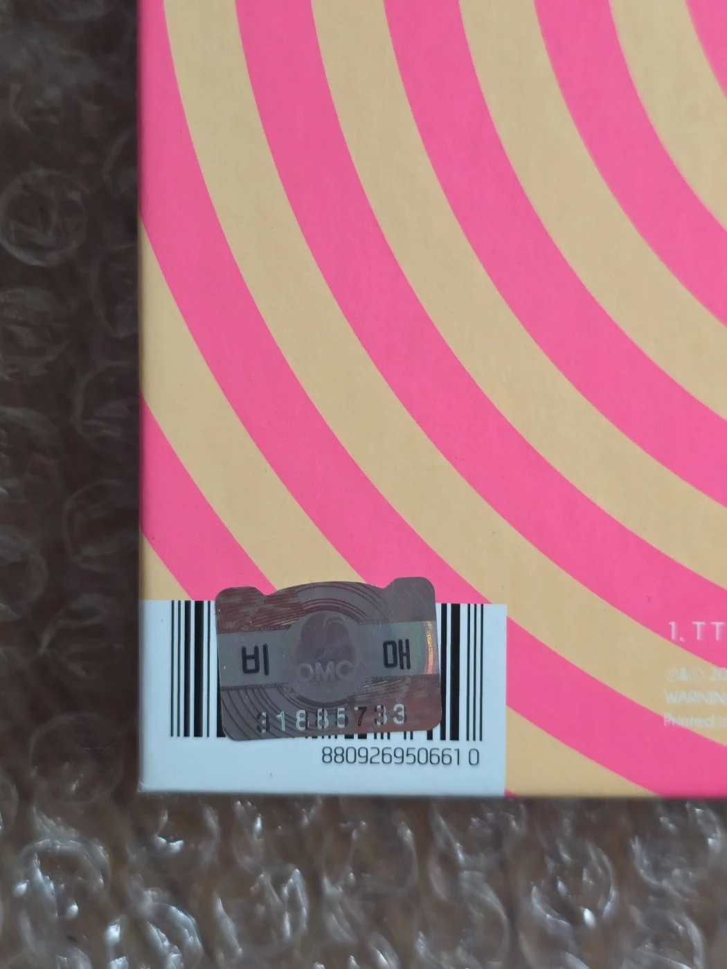 Jyp Twice Promo Sticker WICECOASTER LANE1 A VER Album Autographed Hand Signed, изображение 3