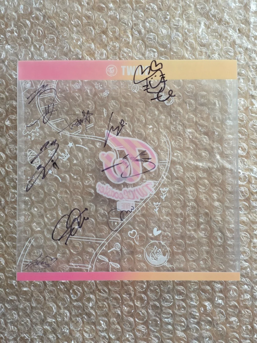 Jyp Twice Promo Sticker WICECOASTER LANE1 A VER Album Autographed Hand Signed, изображение 4