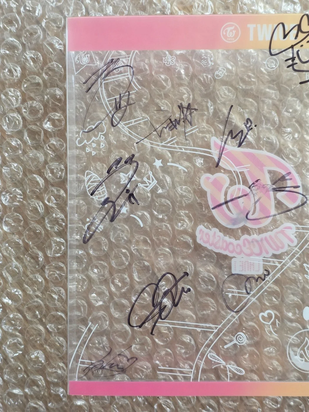 Jyp Twice Promo Sticker WICECOASTER LANE1 A VER Album Autographed Hand Signed, изображение 5