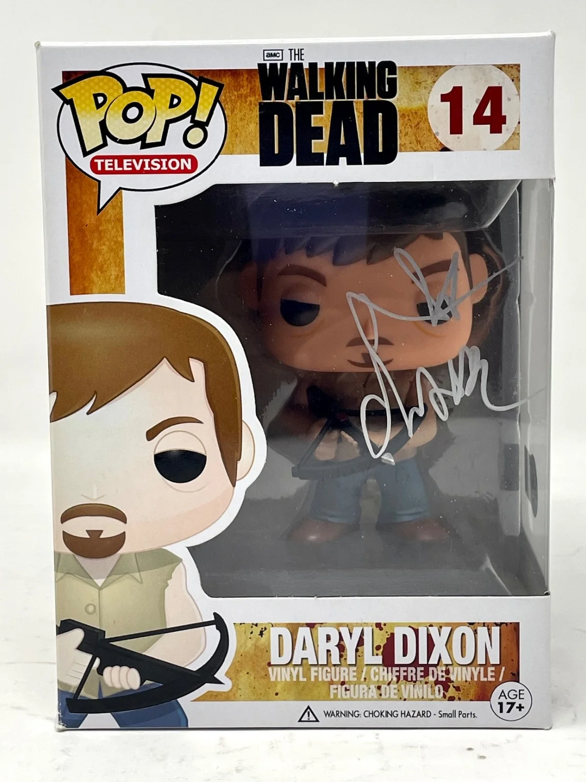 Norman Reedus — Norman Reedus Signed The Walking Dead Daryl Dixon Funko Pop 14 Autograph BAS COA, изображение 3