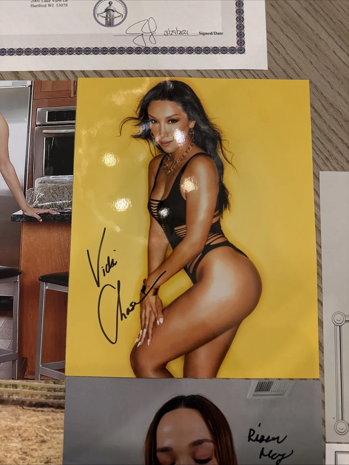 Adult Star Model Signed 8/10 Photo Authentic Autograph COA Lot of 4, изображение 3
