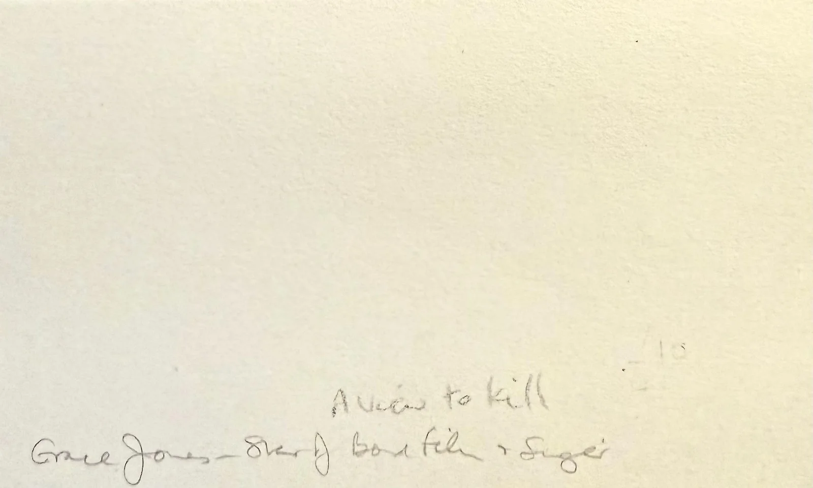 Grace Jones — GRACE JONES Autograph Signed 3x5 CARD A View to a Kill Conan the Destroyer VAMP, изображение 2