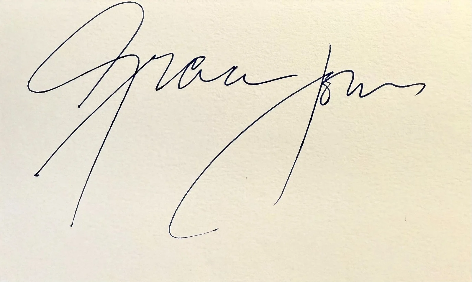 Grace Jones — GRACE JONES Autograph Signed 3x5 CARD A View to a Kill Conan the Destroyer VAMP, изображение 3